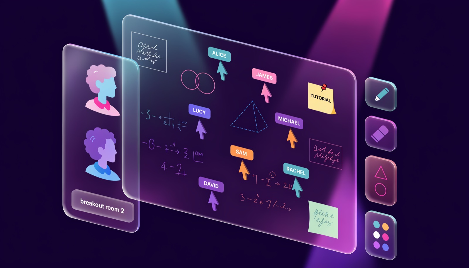 Real collaboration. Multi-user. Persistent.